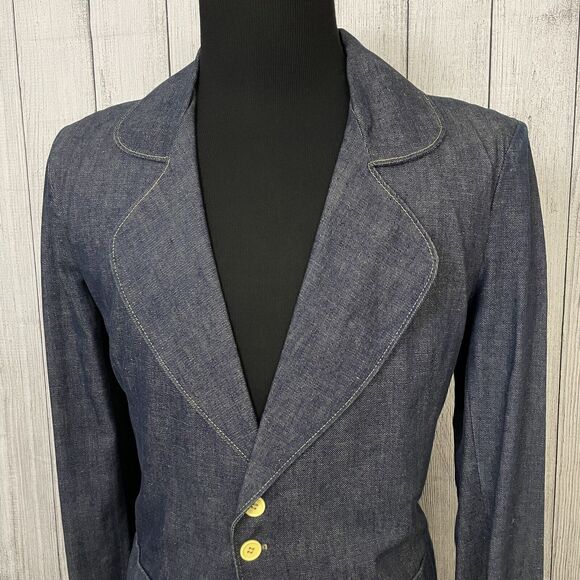 Chess King Other - VTG 60's / 70's Chess King Large Blue 100% Cotton 2-Button Denim Jacket